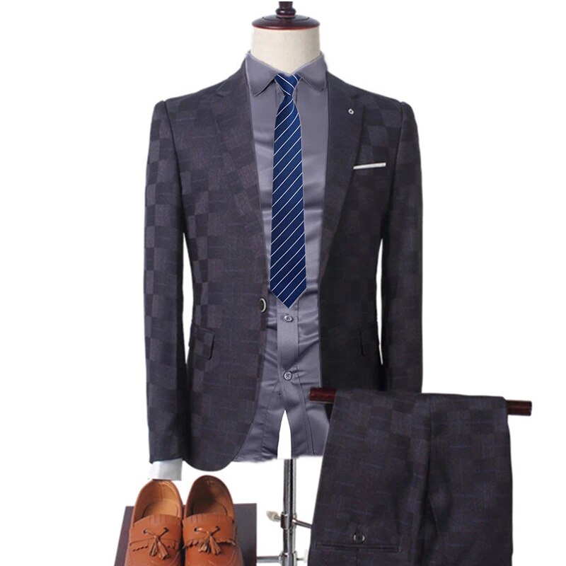 Sharp Dressed Man - Plaid Two/Three-Piece Formal Suit