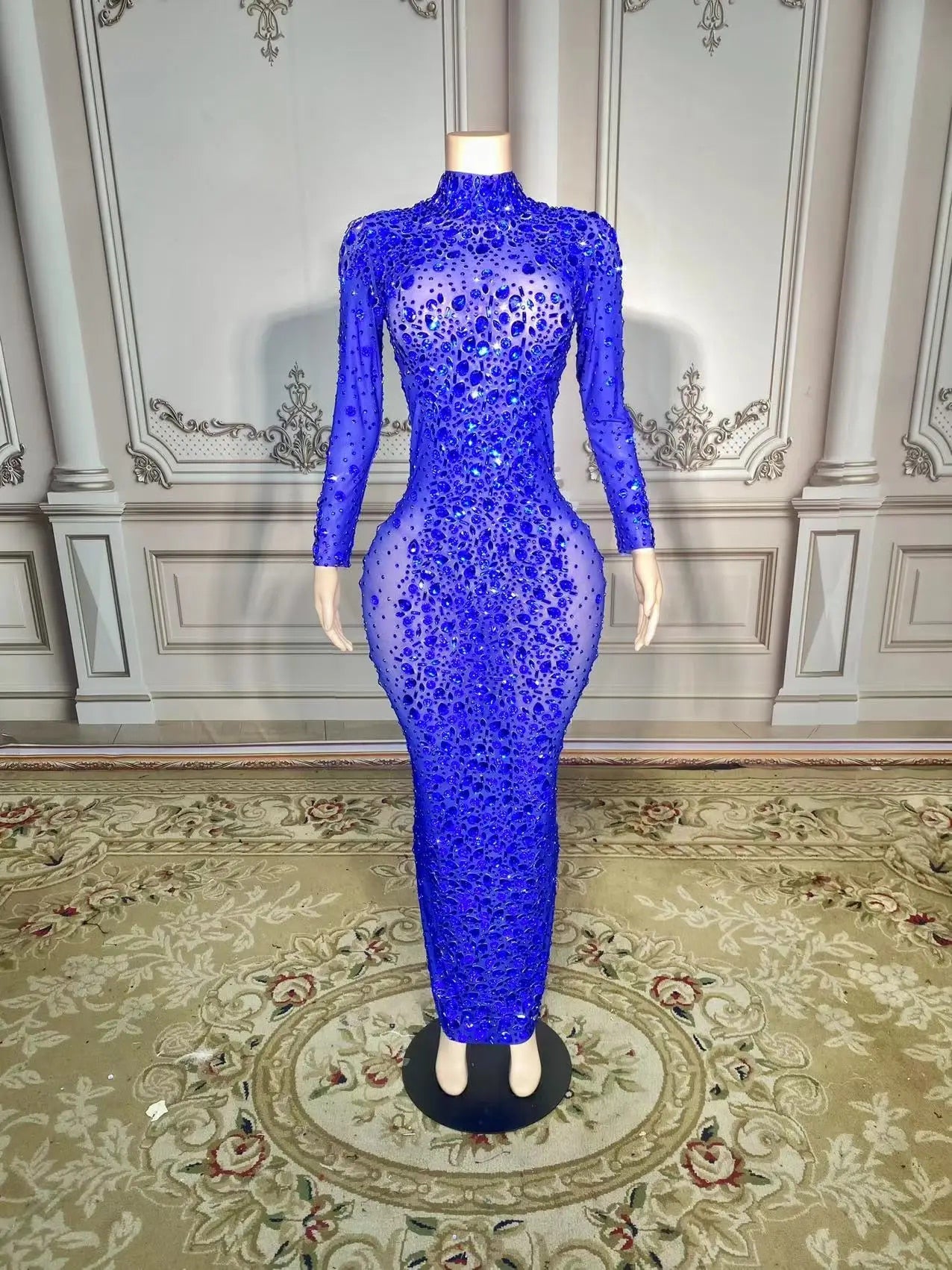 Glamorous Life - Luxurious Mesh Evening Dress