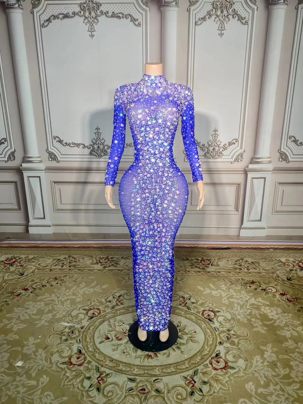 Glamorous Life - Luxurious Mesh Evening Dress