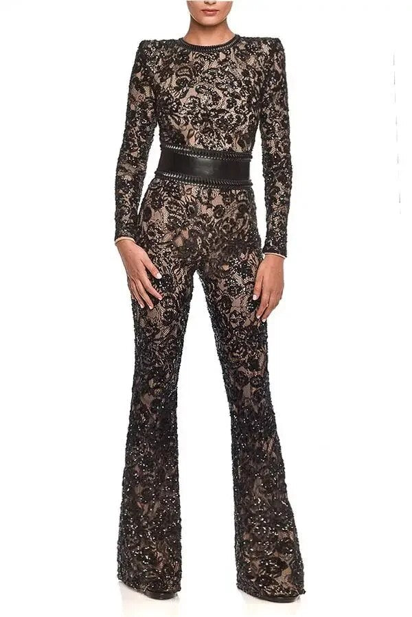 Boss Life - High End Retro Elegant Lace Jumpsuit