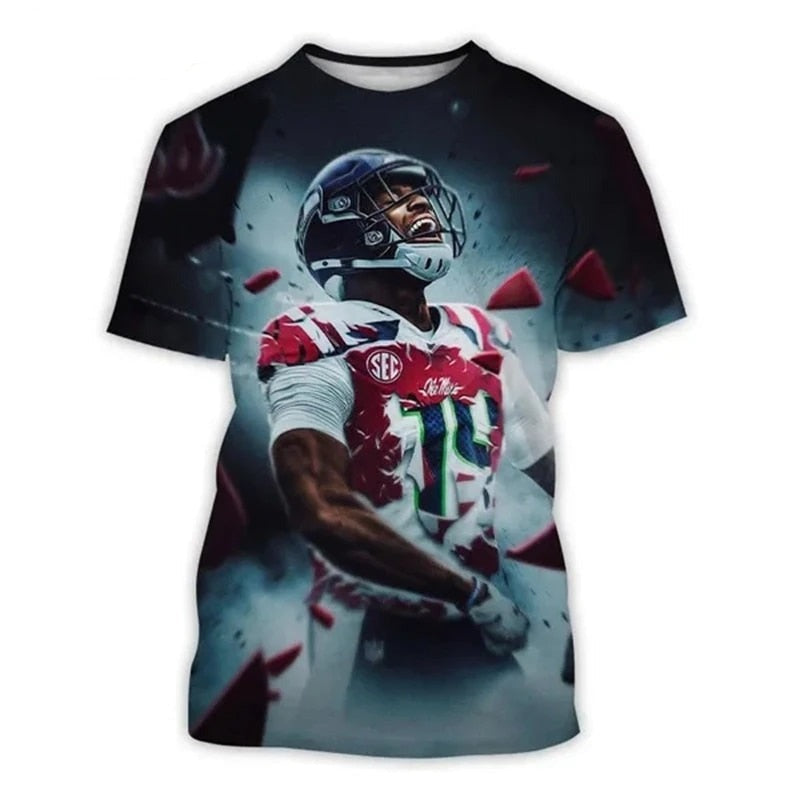 Football Team Print T-shirt