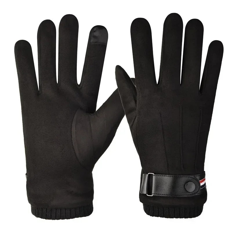 Touch screen Cycling Suede Leather Gloves