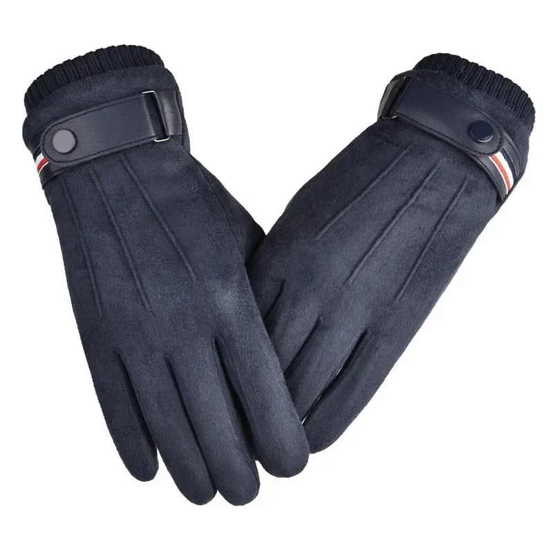 Touch screen Cycling Suede Leather Gloves