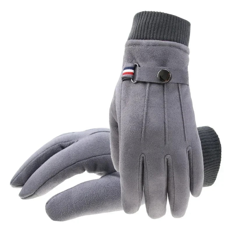 Touch screen Cycling Suede Leather Gloves