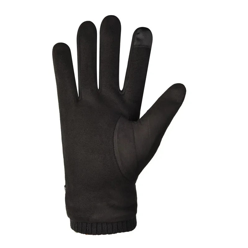 Touch screen Cycling Suede Leather Gloves