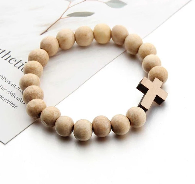 Handmade Wooden Beaded Bracelet