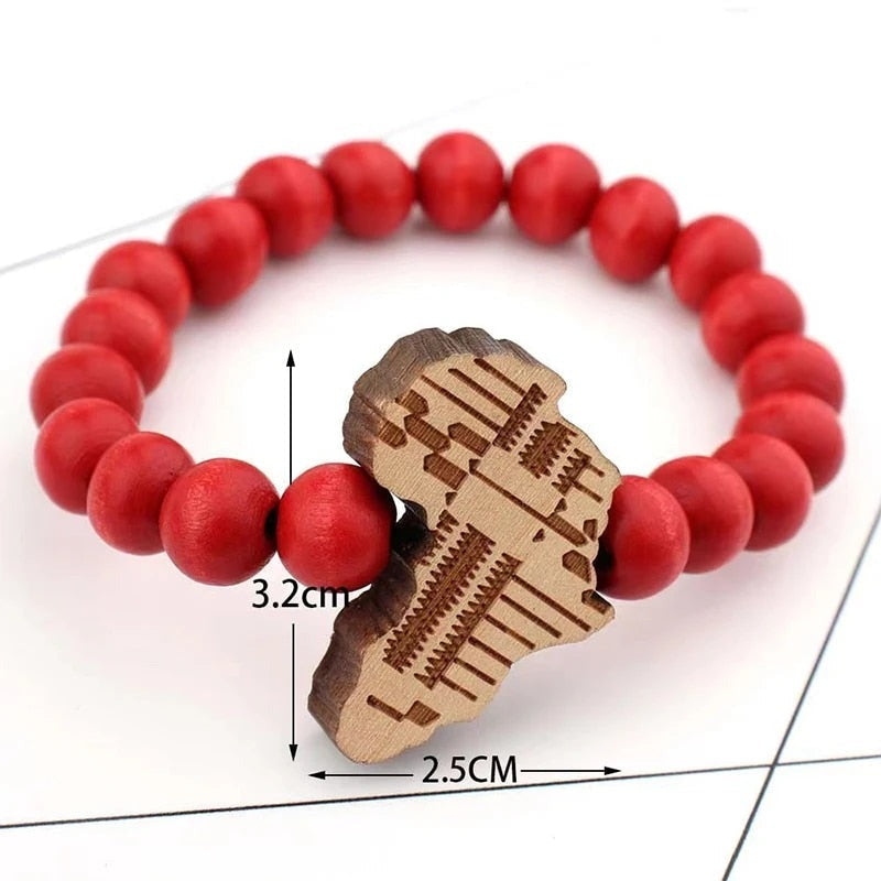 Handmade Wooden Beaded Bracelet