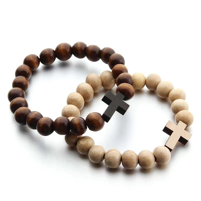 Handmade Wooden Beaded Bracelet