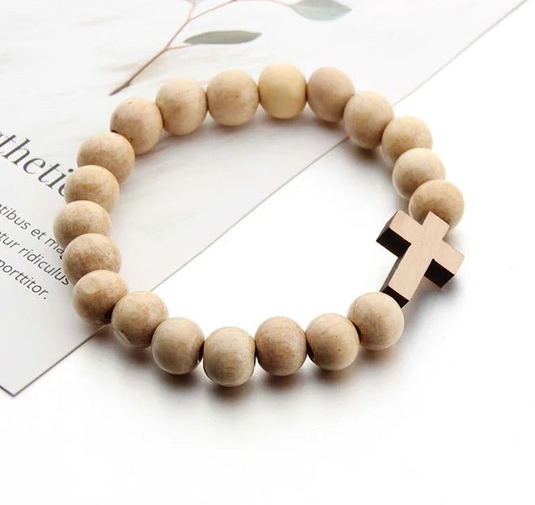 Handmade Wooden Beaded Bracelet