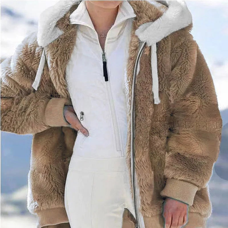 Women's Plush Cashmere Winter Jacket