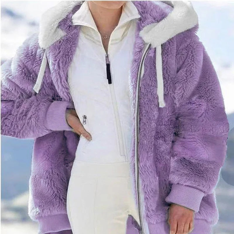 Women's Plush Cashmere Winter Jacket