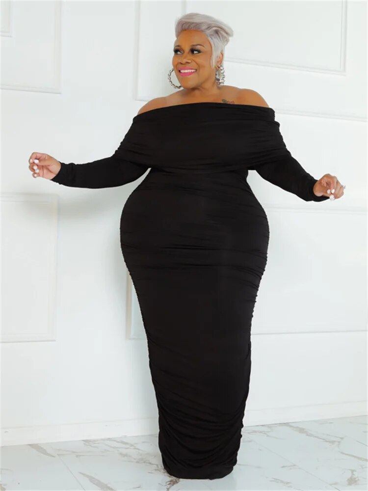 Zora - Women's Solid Plus Size Dress