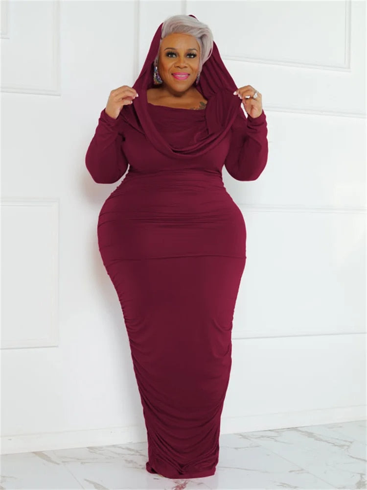 Zora - Women's Solid Plus Size Dress