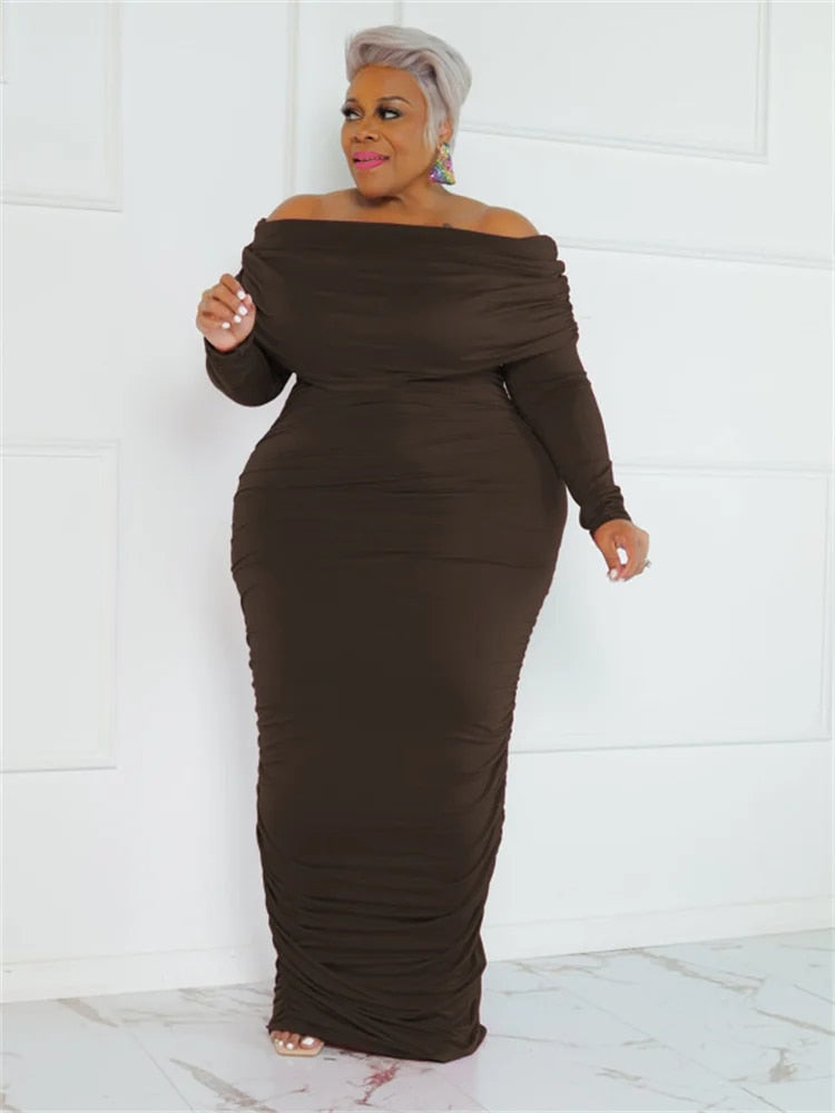 Zora - Women's Solid Plus Size Dress