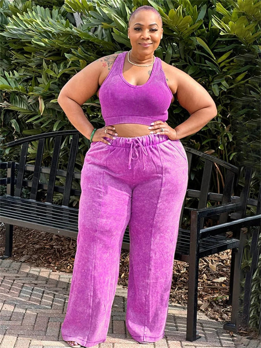 Makayla - Plus Size Pants Sets