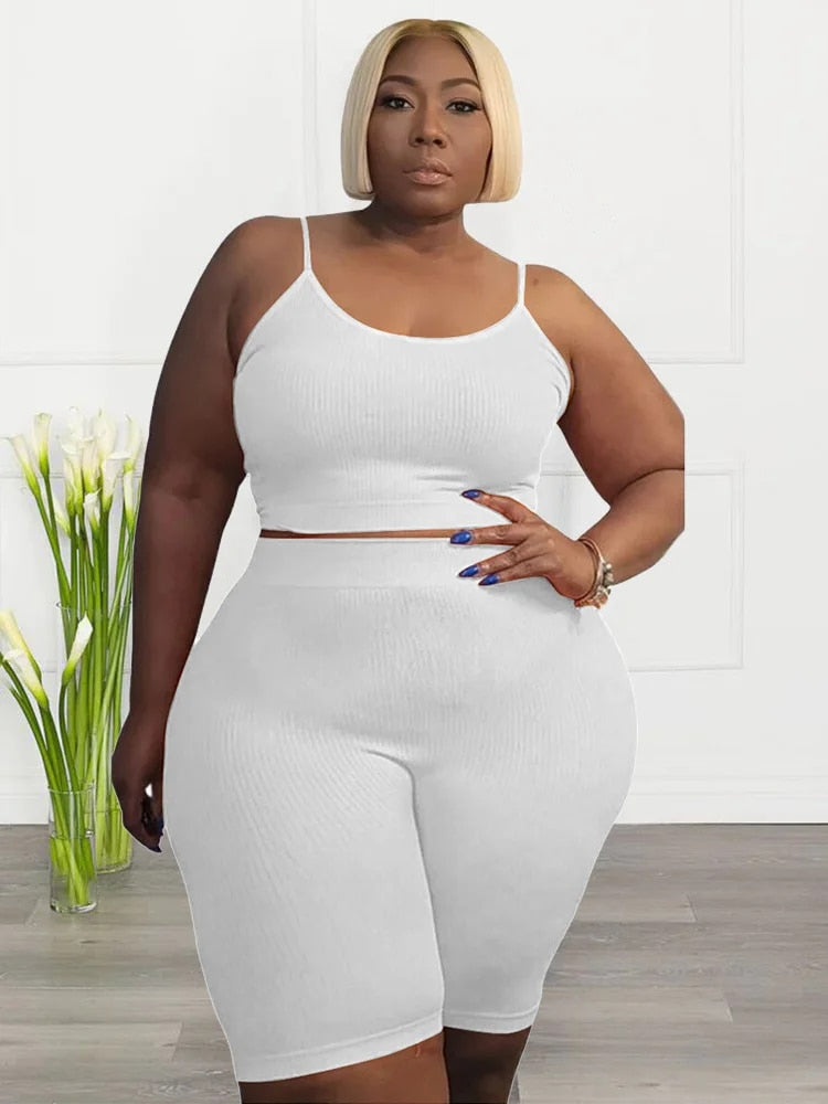 Ella - Women's Plus Size Shorts Sets