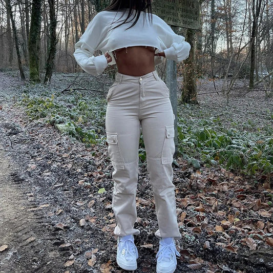 On The Move - Women's Baggy Wide-Legged Cargo Pants