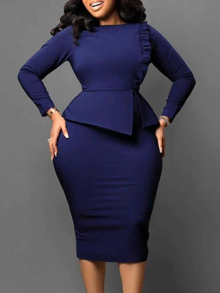 Back In Business - Women's Professional Midi Dress