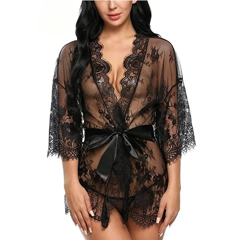 Women's Mesh Lace Lingerie Set