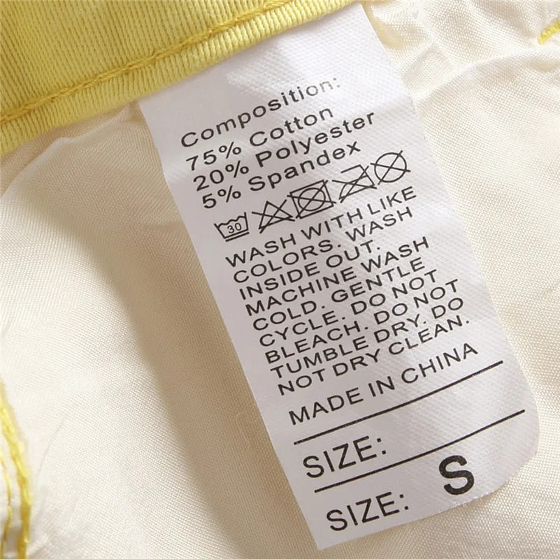 Woodstock - Women's Stretch Flared Ripped Yellow Jeans