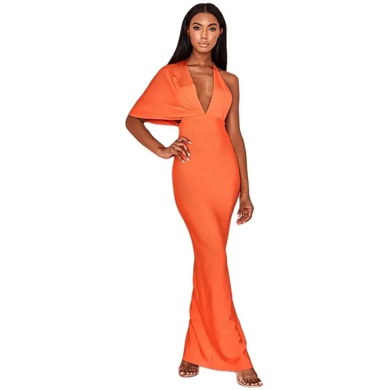 Toni Childs - Women's Sexy One-Shoulder Maxi Bandage Dress