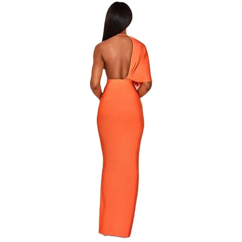 Toni Childs - Women's Sexy One-Shoulder Maxi Bandage Dress