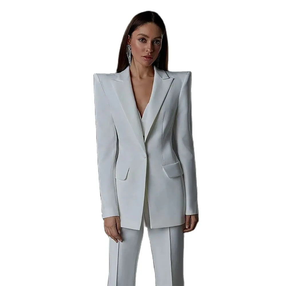 Women's Elegant Two Piece Pants Suit