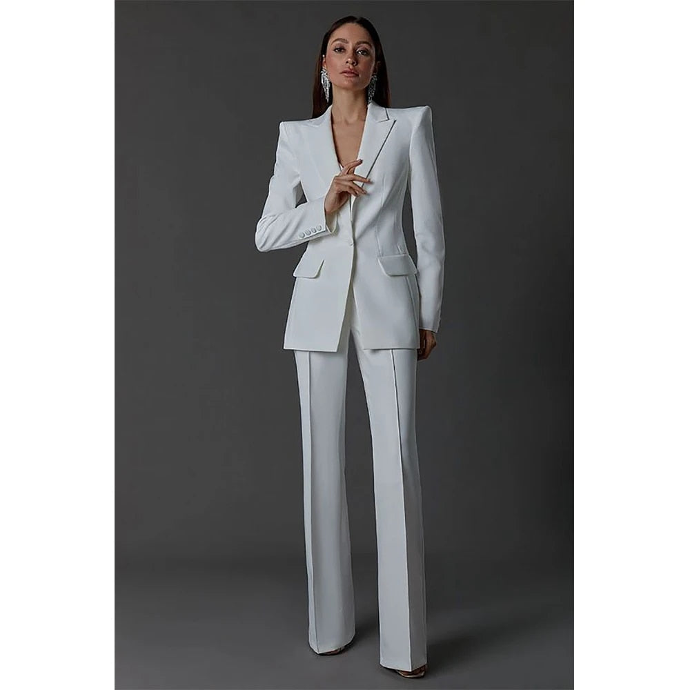 Women's Elegant Two Piece Pants Suit