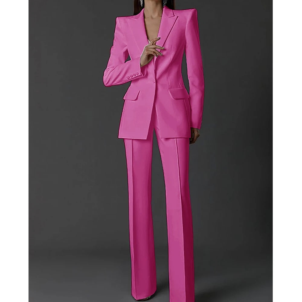 Women's Elegant Two Piece Pants Suit