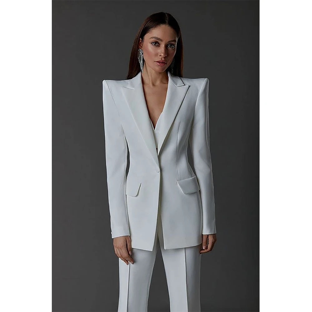 Women's Elegant Two Piece Pants Suit